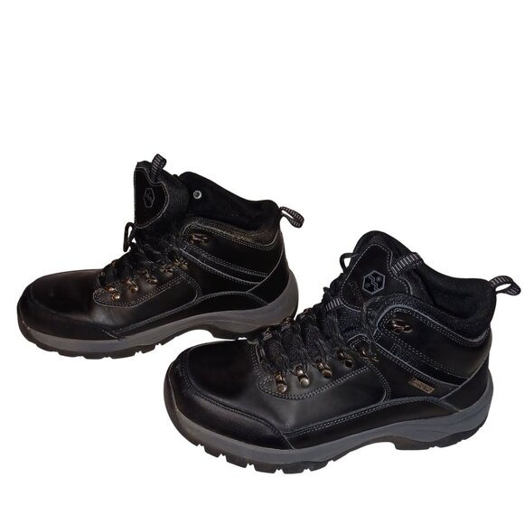 Men’s Leather Hiking Boots KHOMBU 1127721 SUMMIT K Guard Waterproof Black 9M - Picture 4 of 12